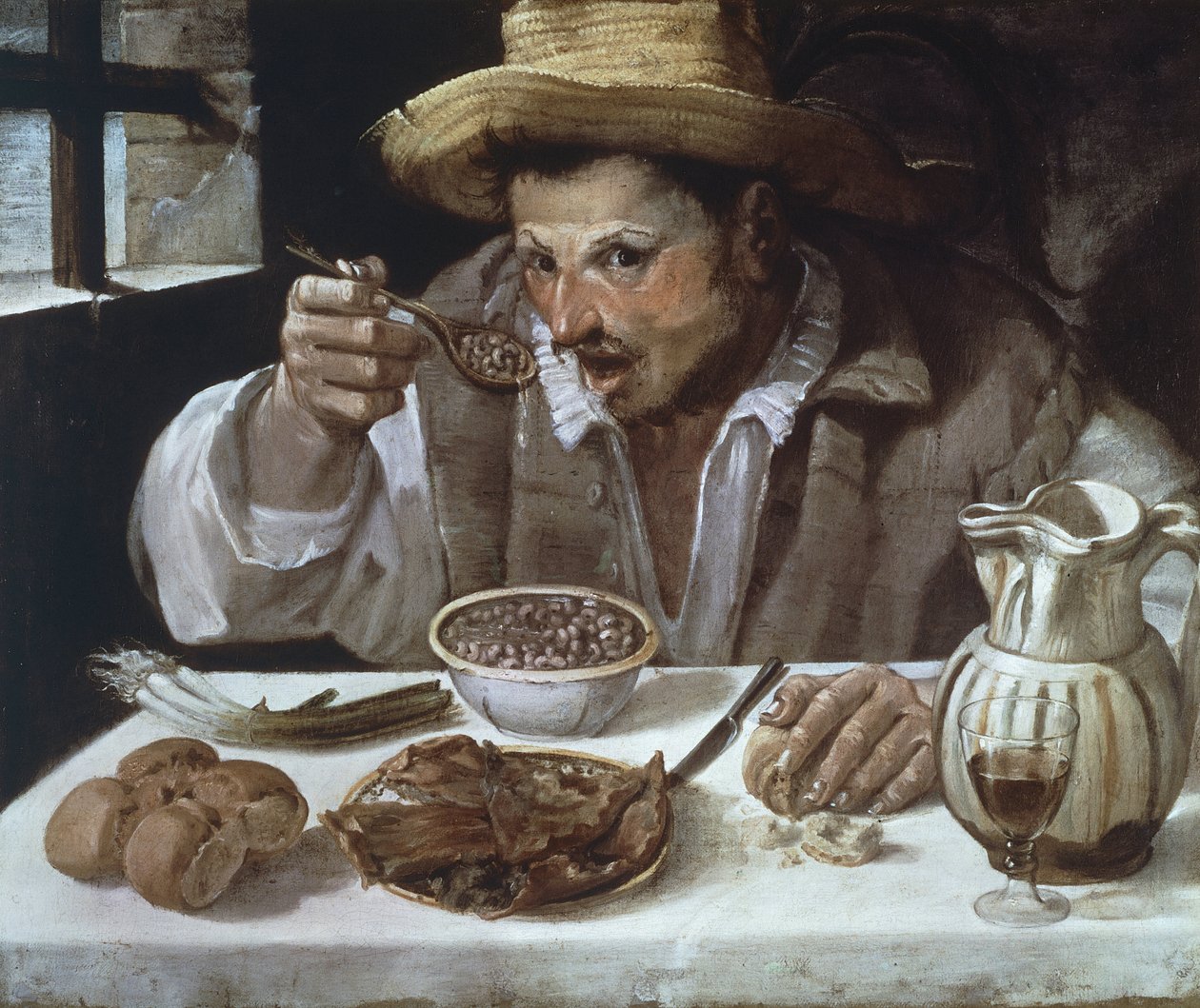 The Bean Eater by Annibale Carracci