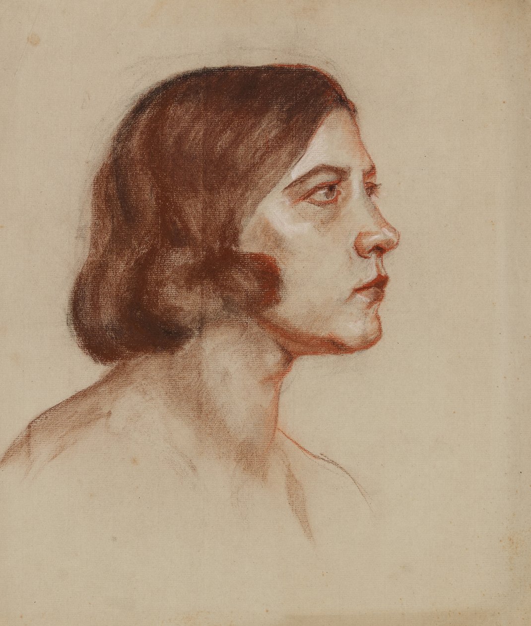 Portrait of a Lady (recto) by Anny Dollschein
