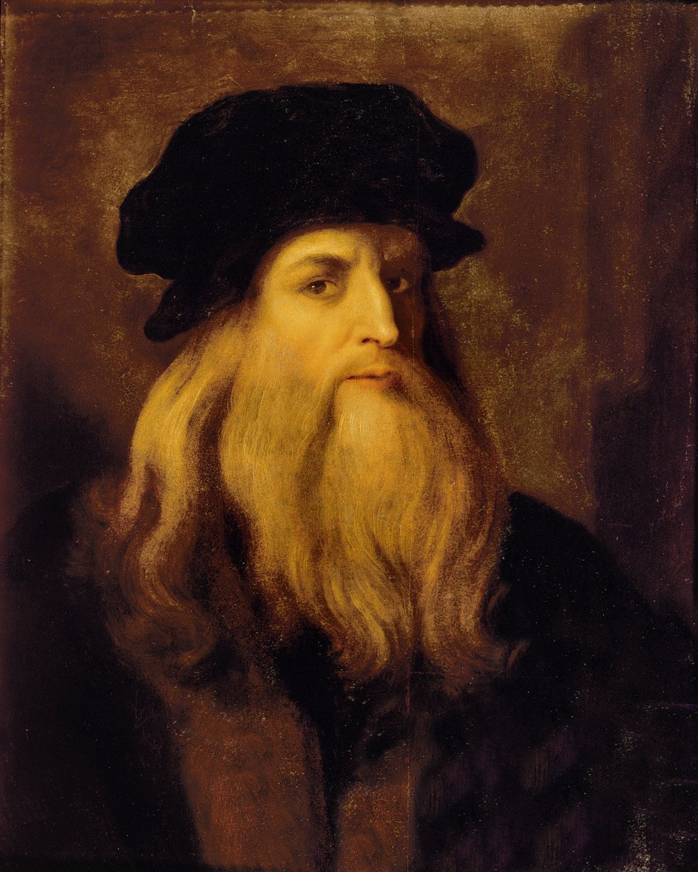 Portrait of a Man, Presumed to be Leonardo da Vinci by Unbekannt Unbekannt