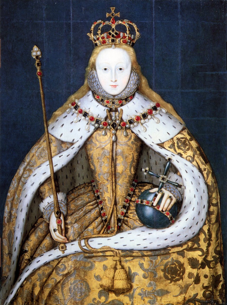 Queen Elizabeth I of England in Her Coronation Robes by Anonymous