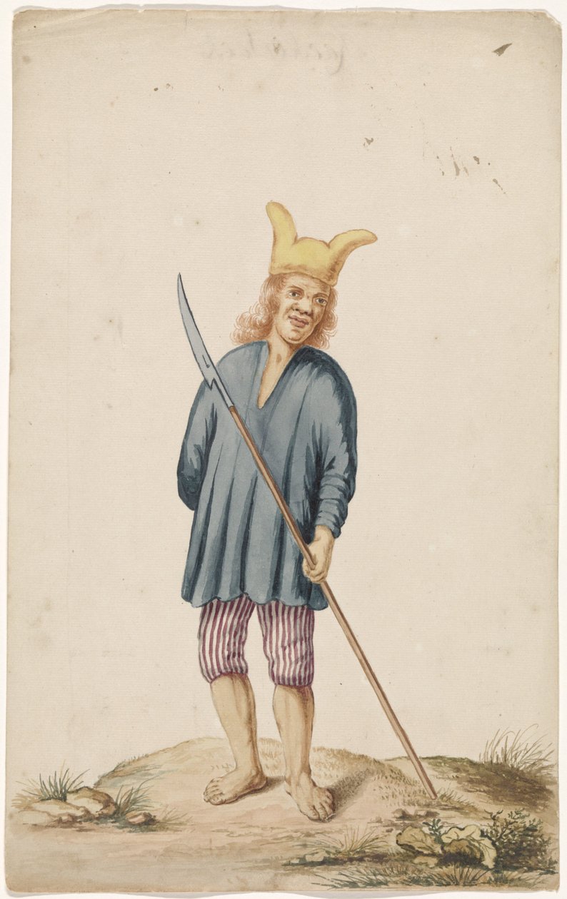 Albino Man with Fool