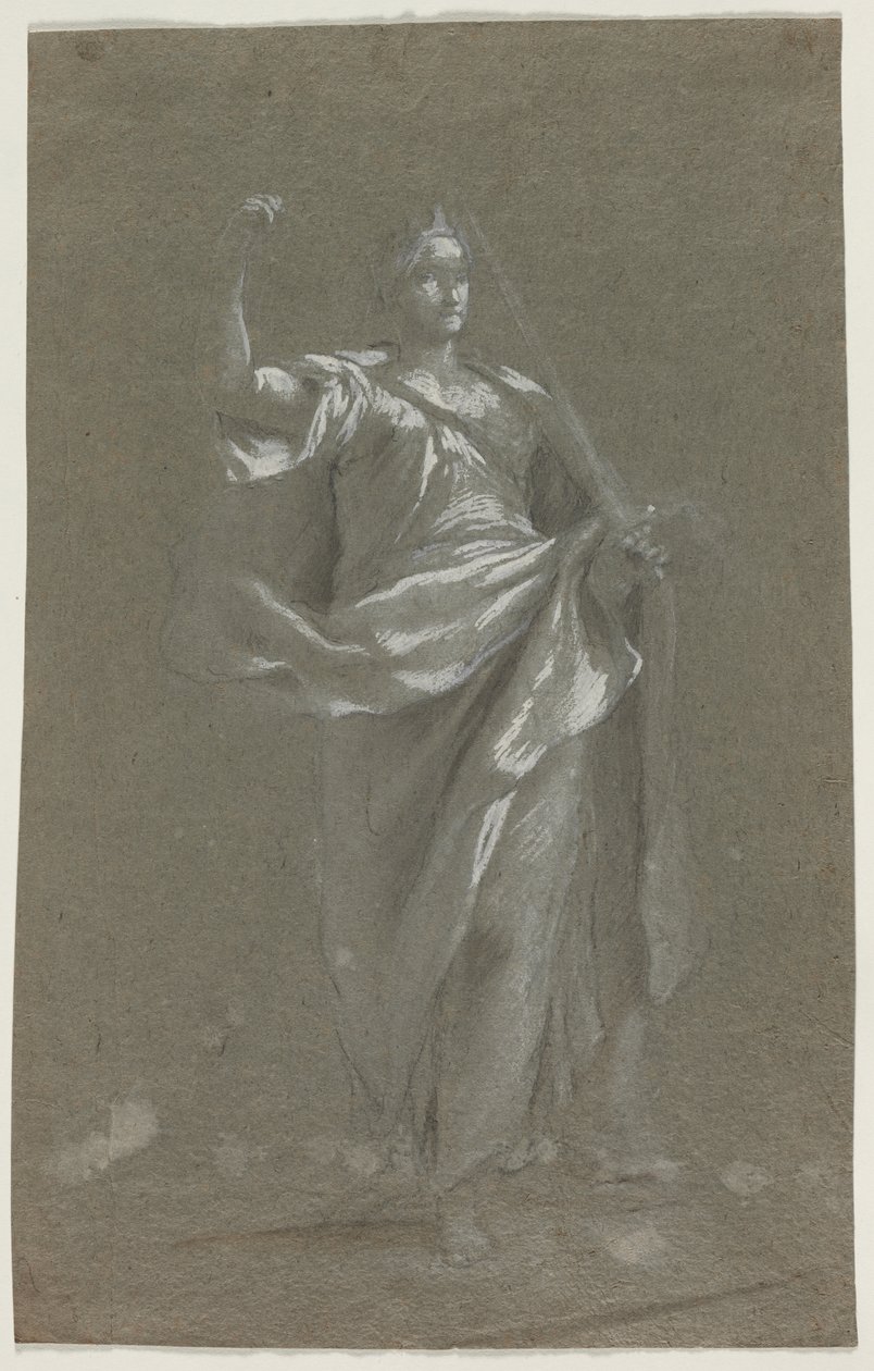 Allegorical Figure (recto and verso) by Anonymous