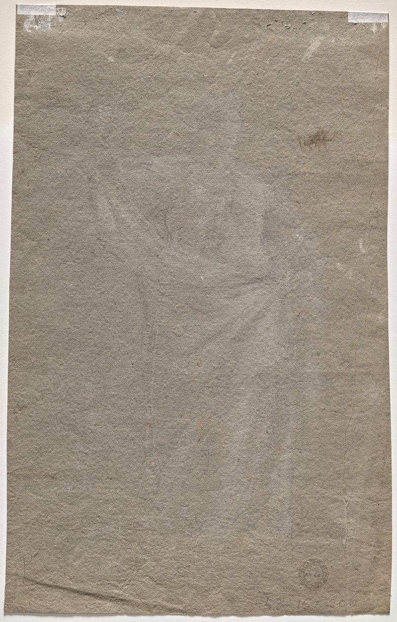 Allegorical Figure (verso) by Anonymous