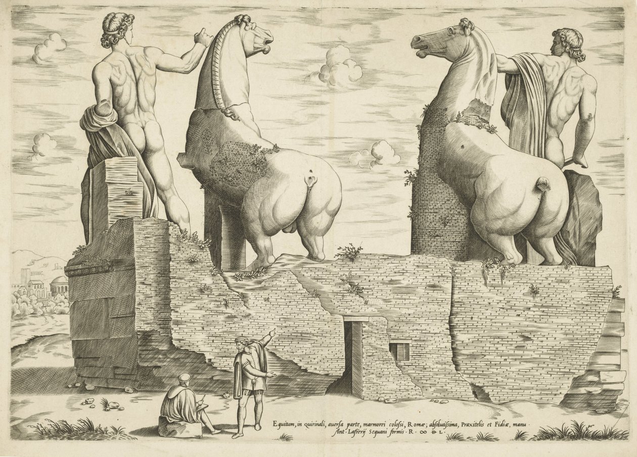 Dioscuri, Seen from Behind (Speculum Romanae Magnificentiae) by Anonymous