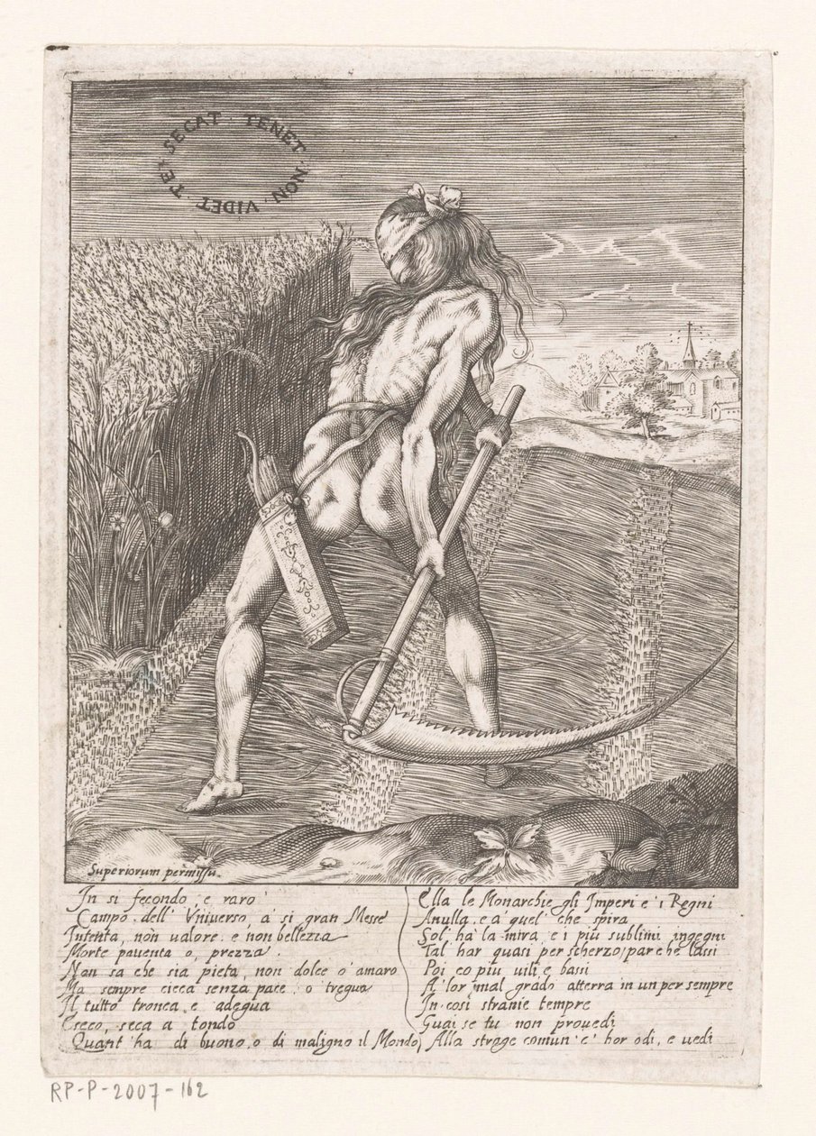 Death as a Reaper with a Scythe by Anonymous