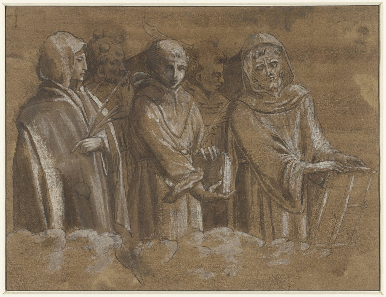 Figures of Martyrs Above a Cloud Edge by Anonymous