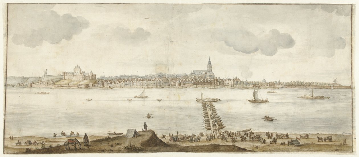 View of Nijmegen from Across the Waal by Anonymous