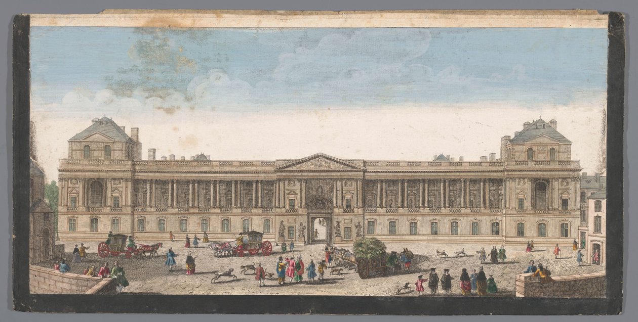 View of the Palais du Louvre in Paris by Anonymous