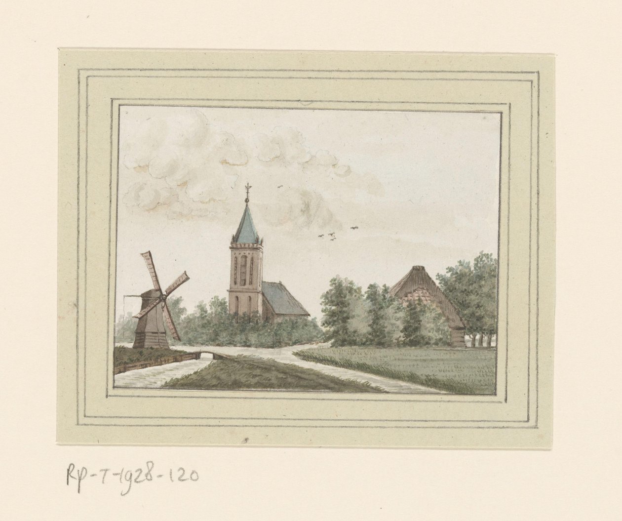 View of the Village Hoogwoud by Anonymous