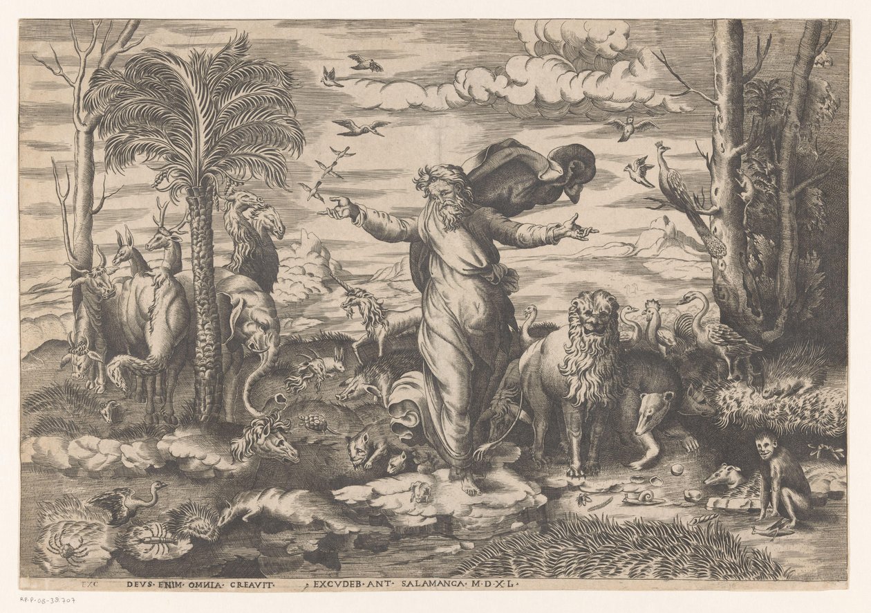 God Creates the Animals on Land by Anonymous