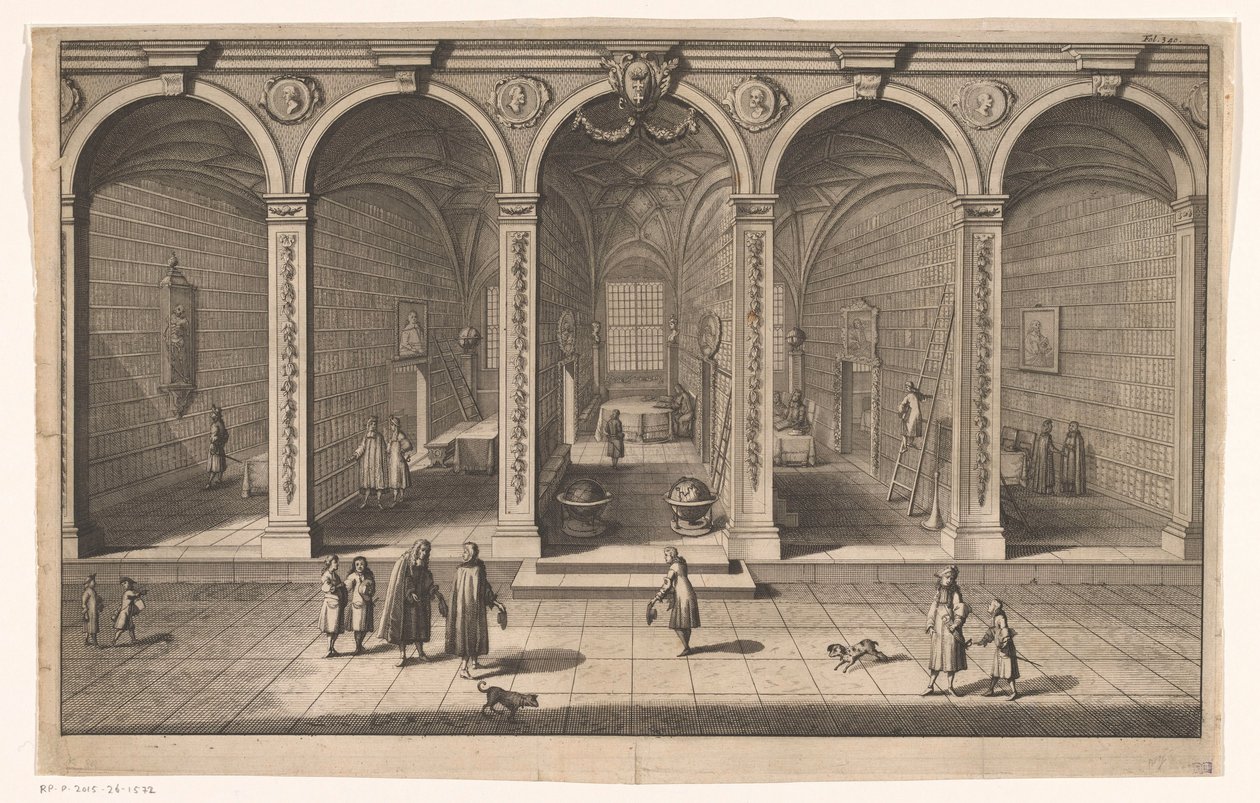 Interior of the City Library in Gdansk by Anonymous