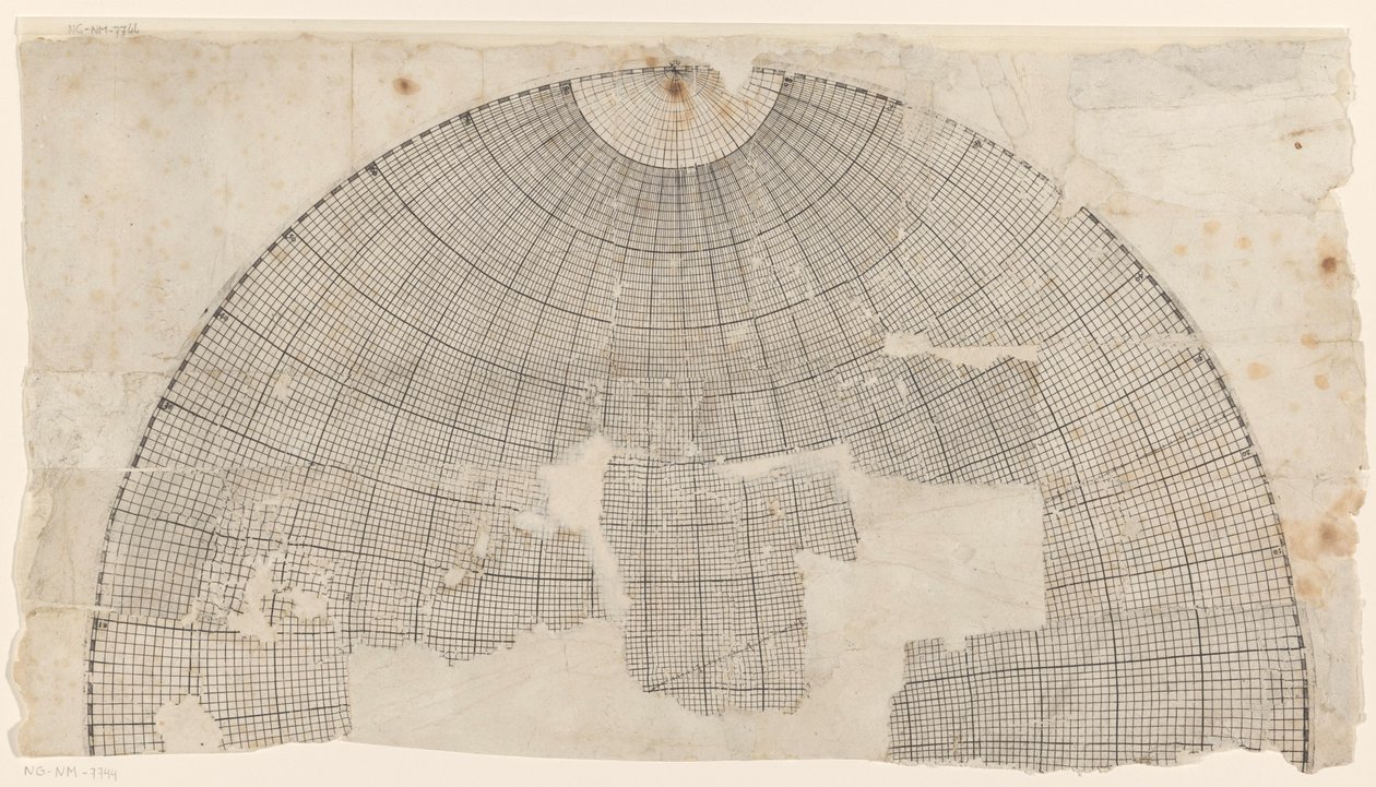 Map of the Northern Hemisphere by Anonymous
