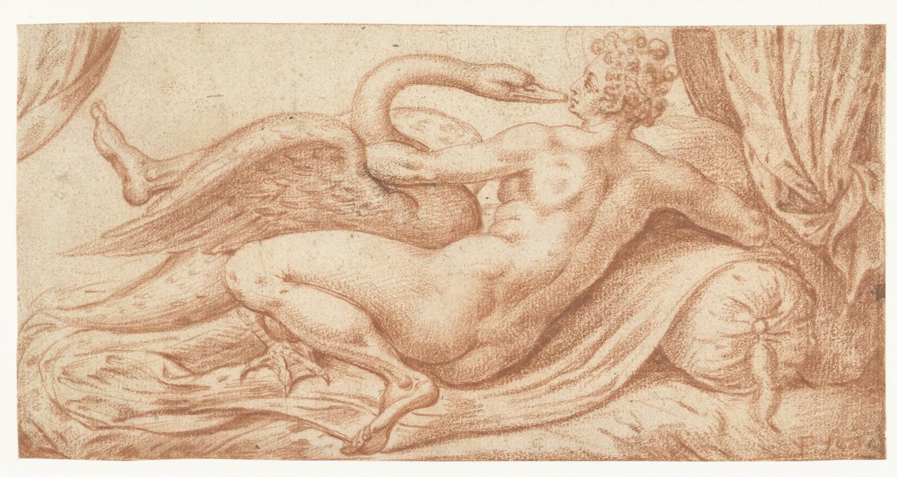 Leda and the Swan by Anonymous