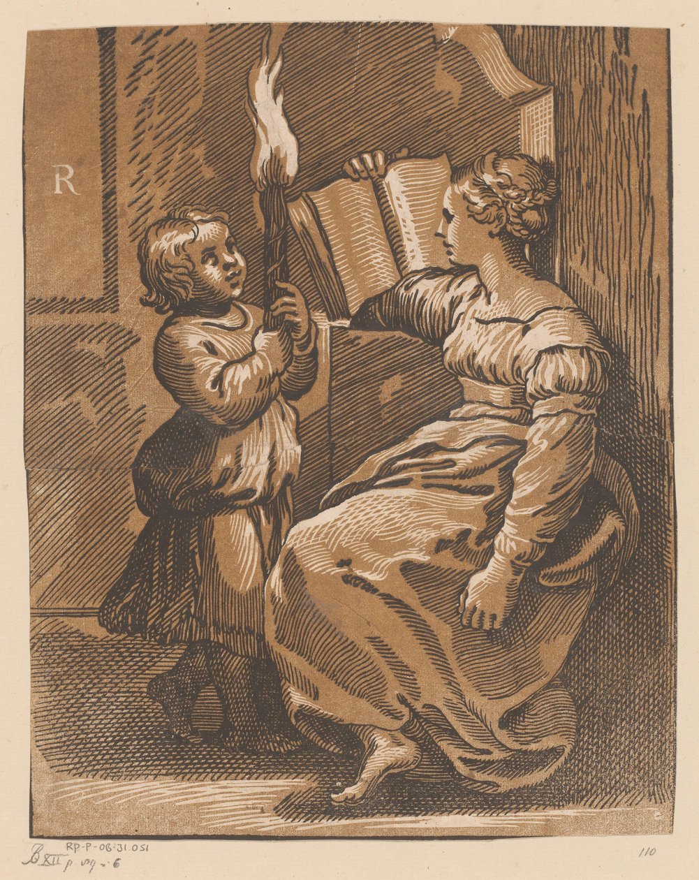 Reading Sibyl with Child by Anonymous