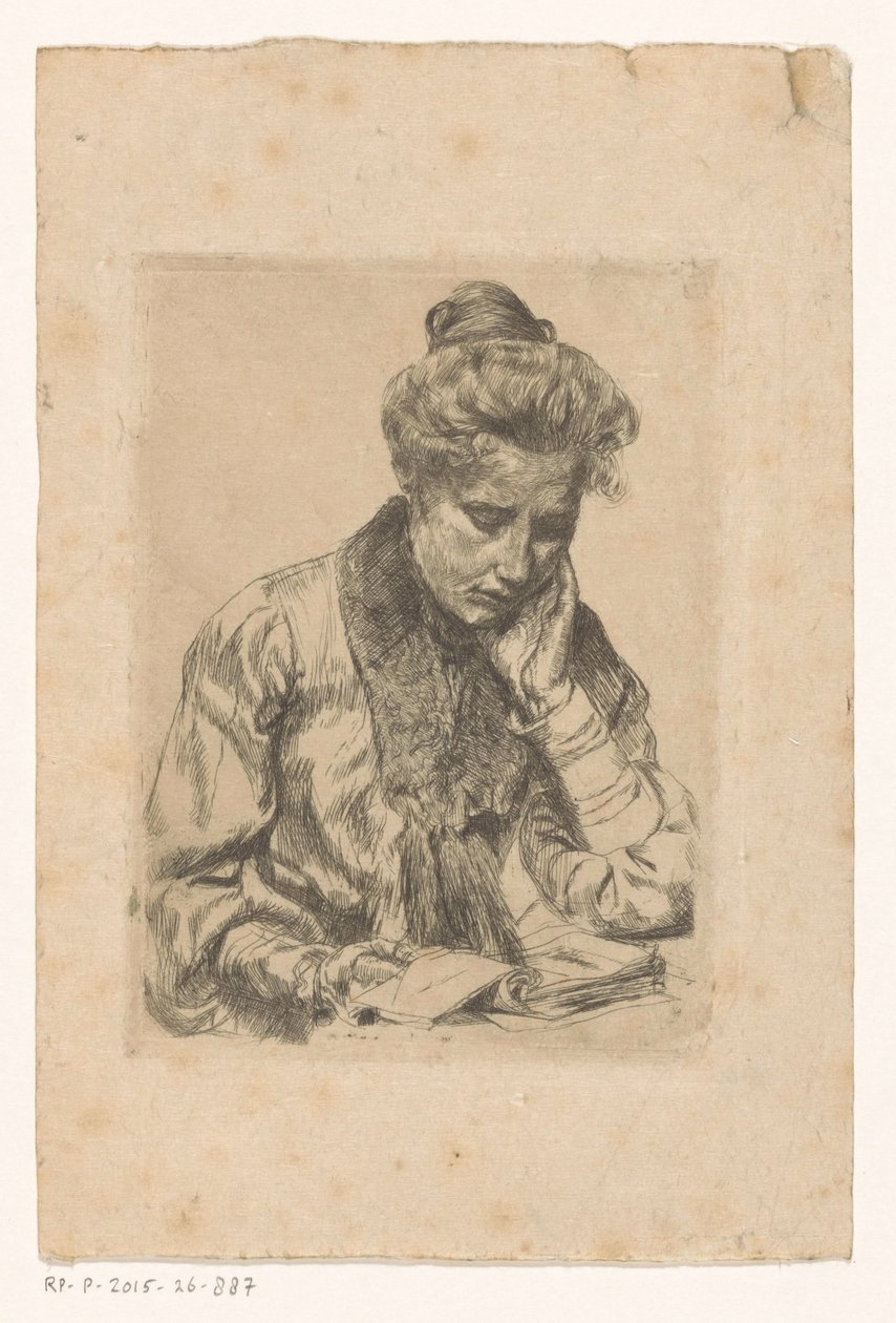Reading Woman by Anonymous