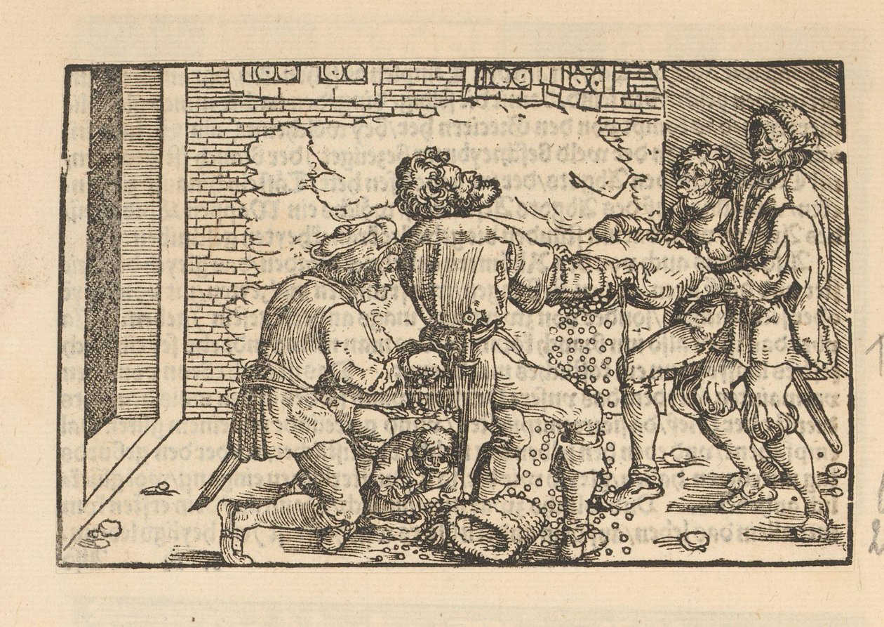 Man Being Robbed of His Money by Anonymous