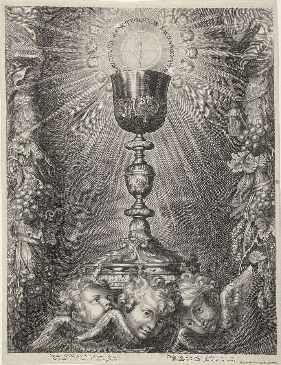 Chalice with Host by Anonymous