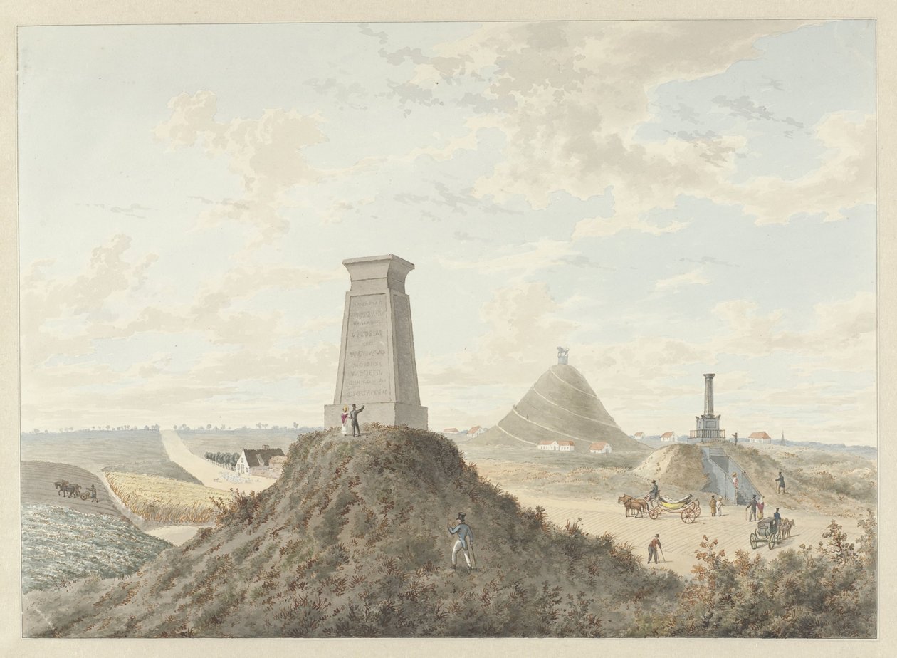 Monuments at Waterloo, 1815 by Anonymous