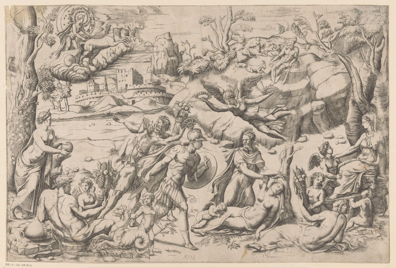 Mythological Scene with a Sleeping Woman by Anonymous