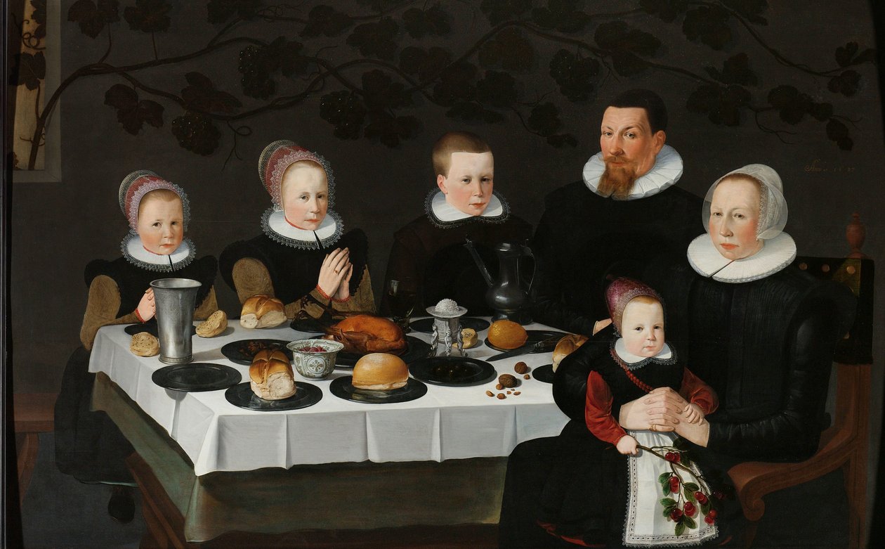 Prosperous Calvinist Family by Anonymous