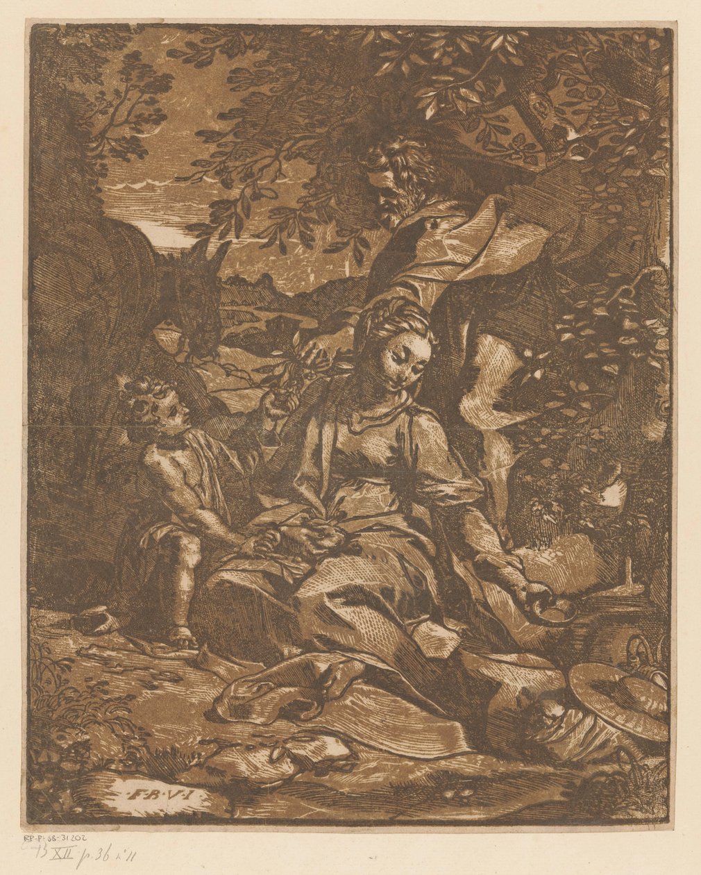 Rest on the Flight into Egypt by Anonymous