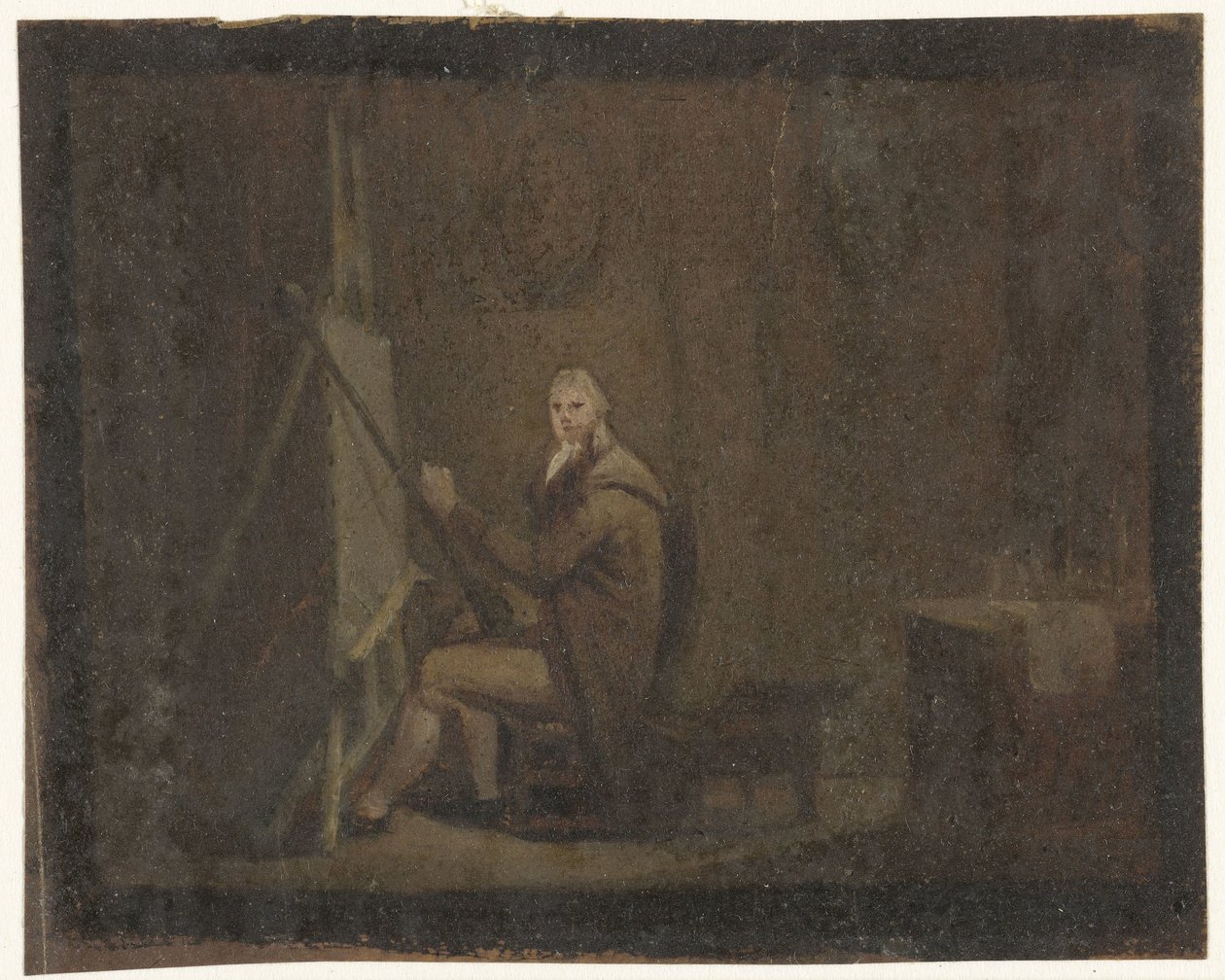 Painter in His Studio by Anonymous