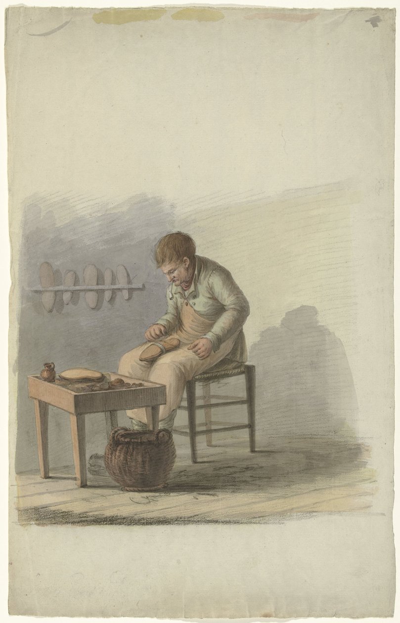 Shoemaker at Work by Anonymous