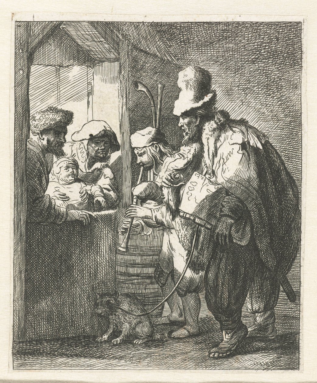 The Strolling Musicians by Anonymous