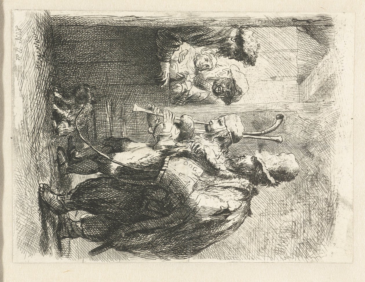 The Strolling Musicians by Anonymous