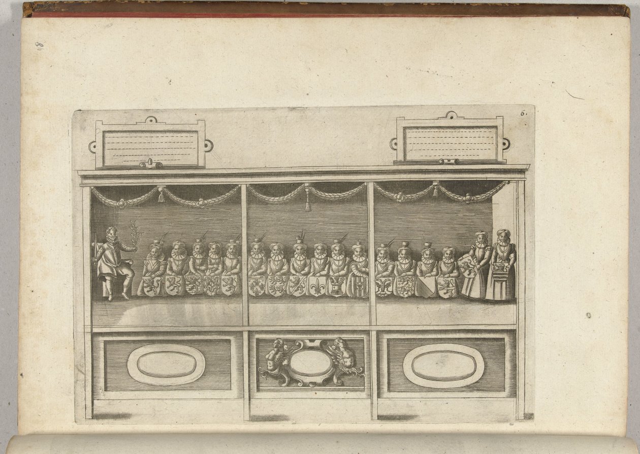 Scene with the 17 Provinces, 1594 by Anonymous