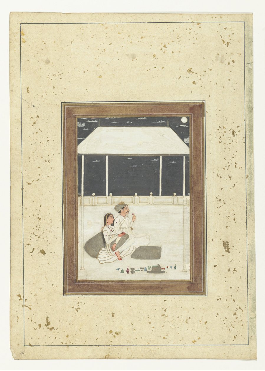 Seated Couple on a Terrace by Anonymous
