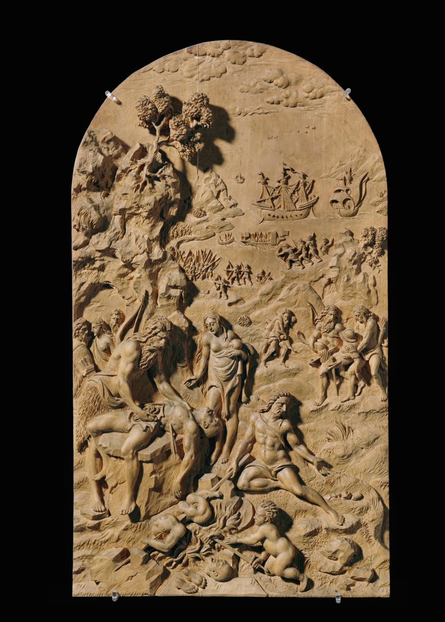 Eight Carved Reliefs, Cherry by Anonymous Anonymous