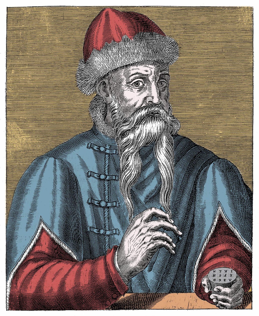 Johann Gutenberg, German printer and goldsmith by Anonymous Anonymous
