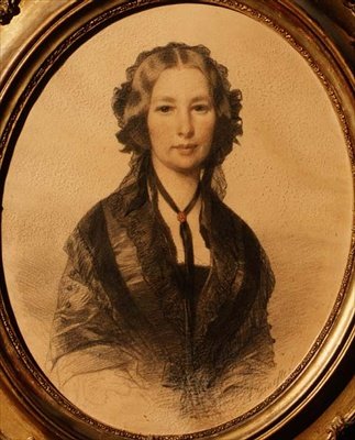 Portrait of Lili Cartwright (1805-1902) by Anonymous Anonymous