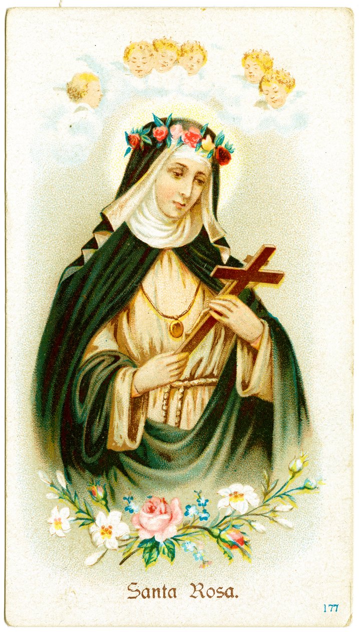 Saint Rose of Lima (engraving) by Anonymous Anonymous