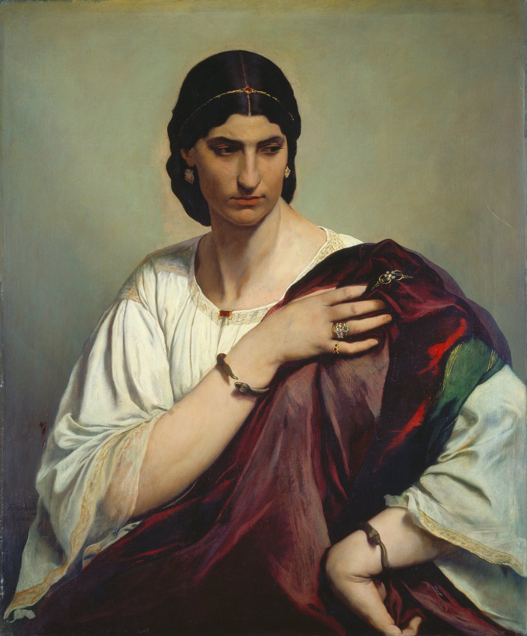 Portrait of a Roman Woman by Anselm Feuerbach
