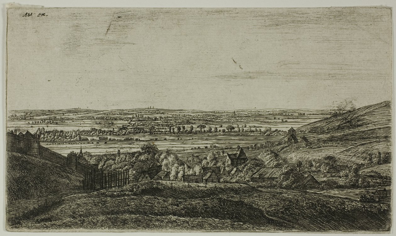 A Town in a Valley by Anthonie Waterloo