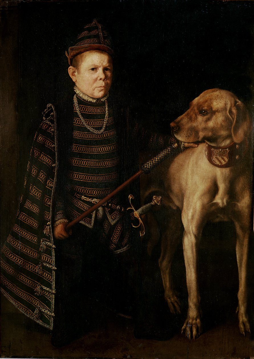 The Dwarf of Cardinal Granvelle by Anthonis van Dashorst Mor