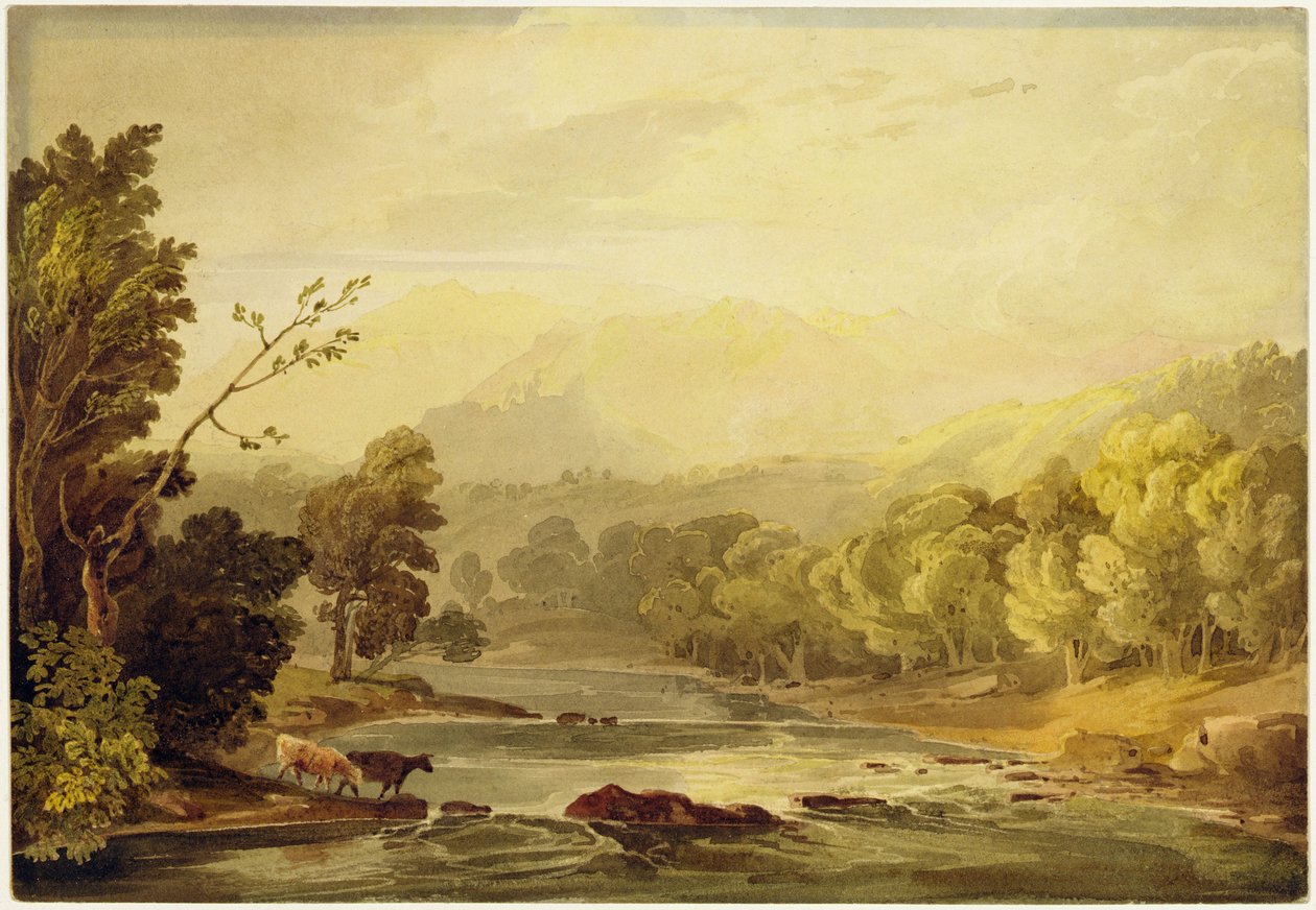 A View on the Brathay near Ambleside by Anthony Vandyke Copley Fielding
