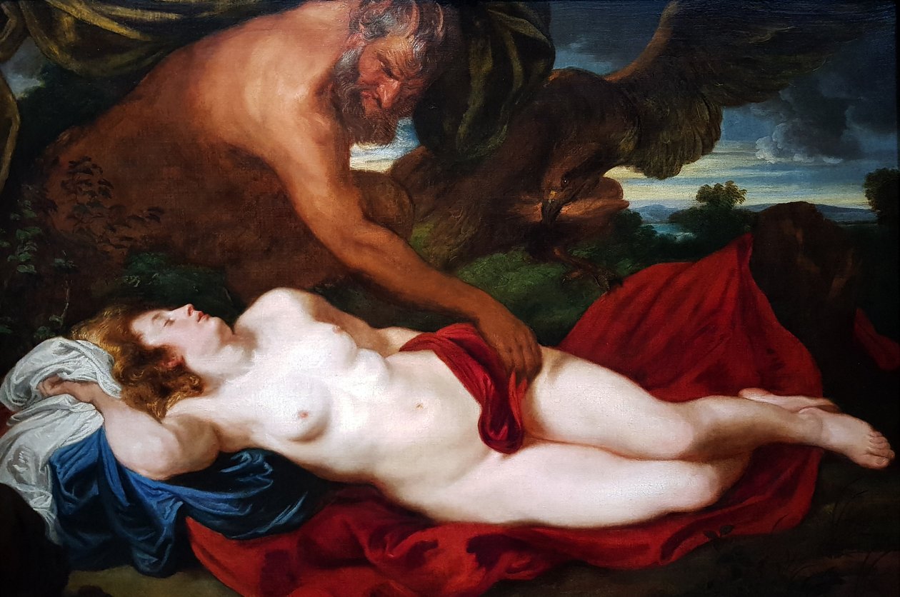 Jupiter as Satyr with Antiope by Anthony van Dyck