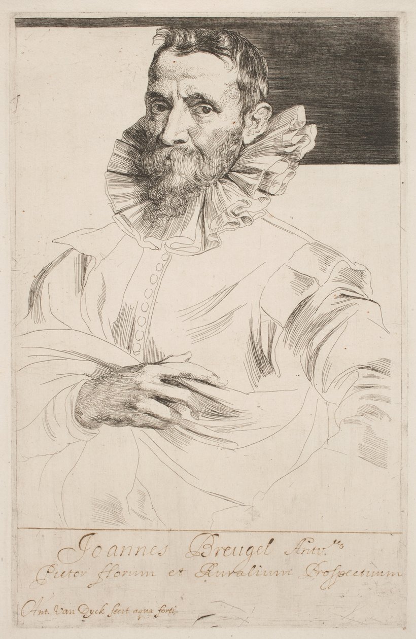 Jan Brueghel by Anthony van Dyck