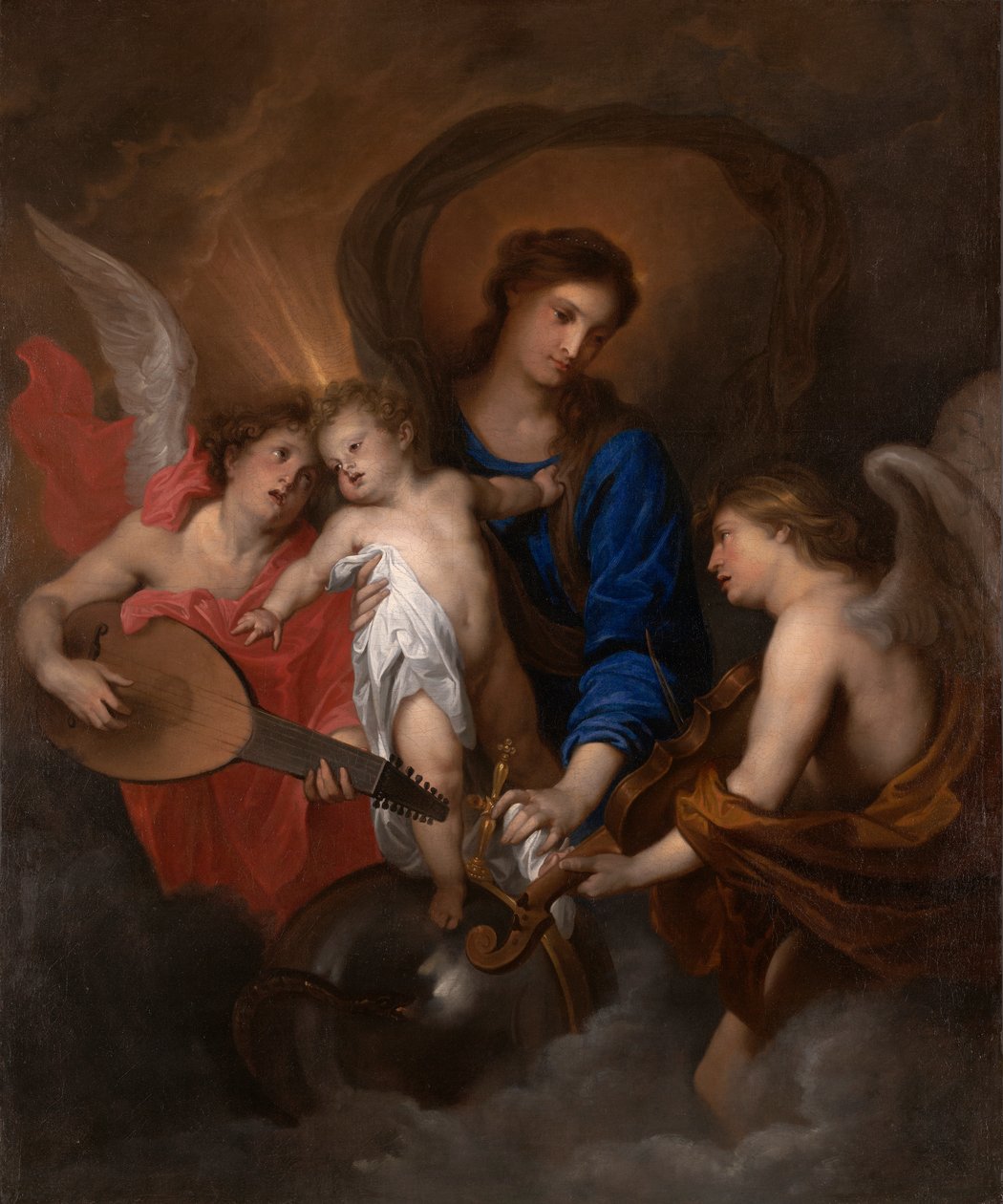 Virgin and Child with Music-Making Angels by Anthony van Dyck