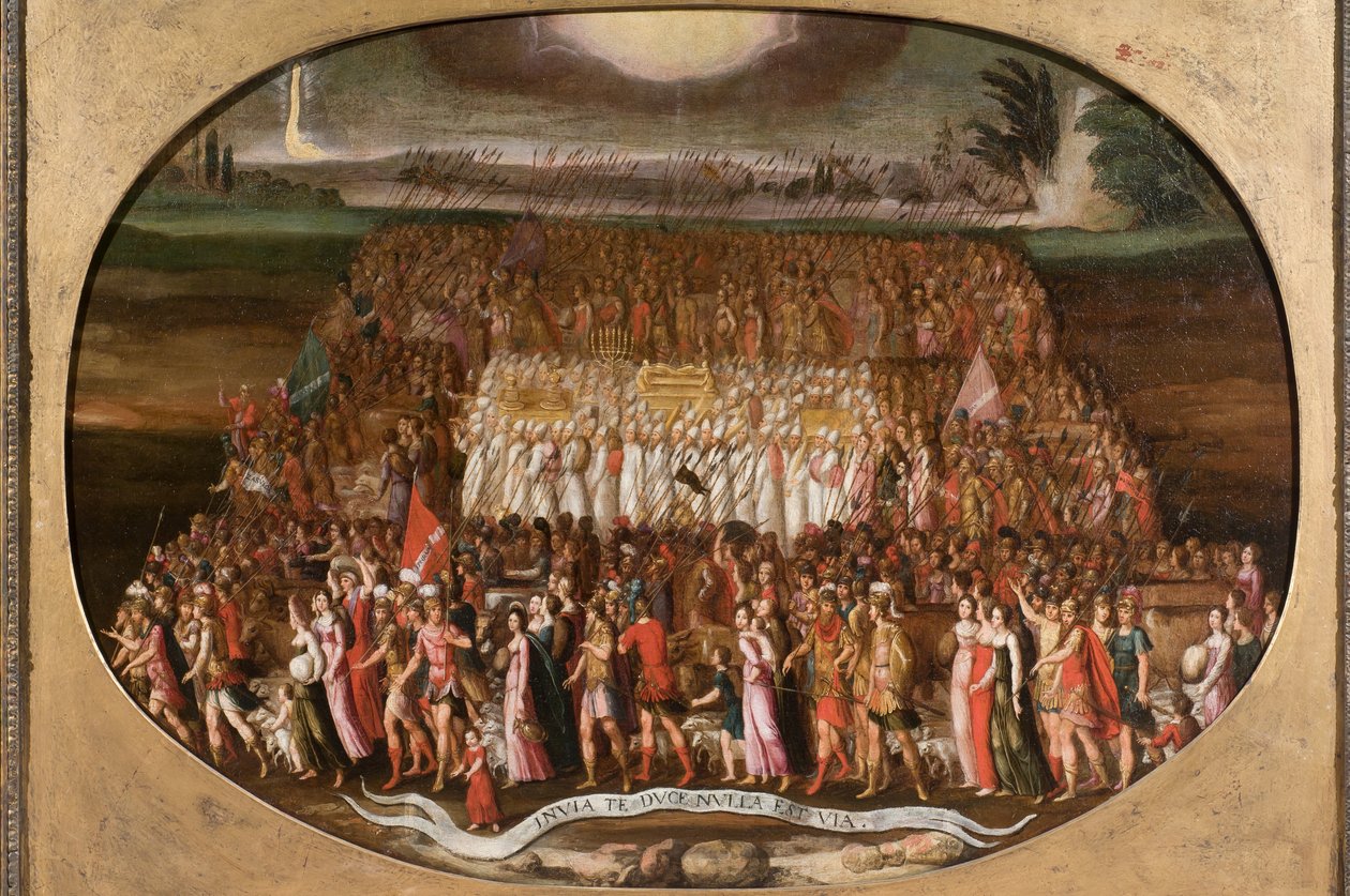 The Exodus of the Twelve Tribes of Israel with the Ark of the Covenant by Antoine Caron