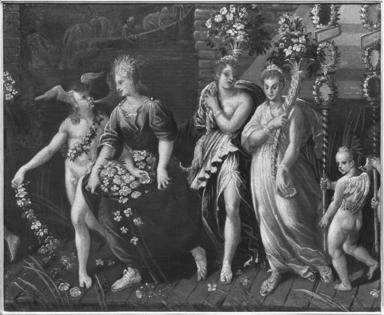 Triumph of Spring (detail) by Antoine Caron