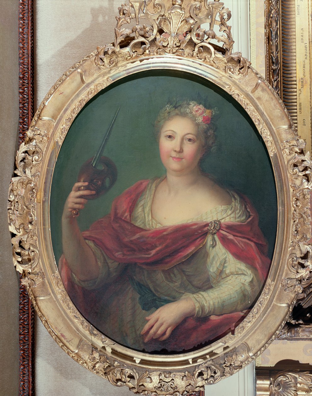 Mlle Desmares as Thalia, Muse of Comedy by Charles Antoine Coypel