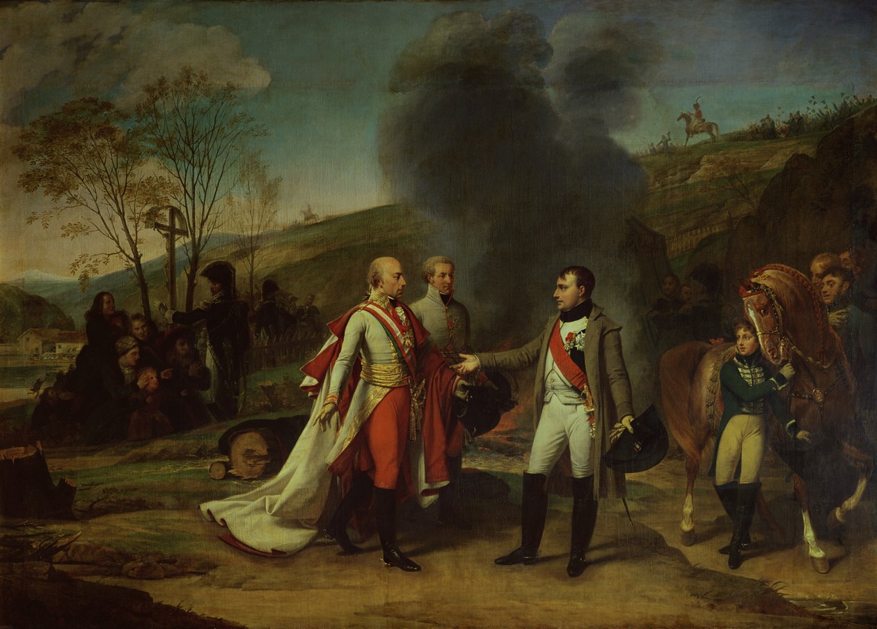 Meeting between Napoleon I and Francis II after the Battle of Austerlitz, 4th December 1805 by Antoine Jean Gros