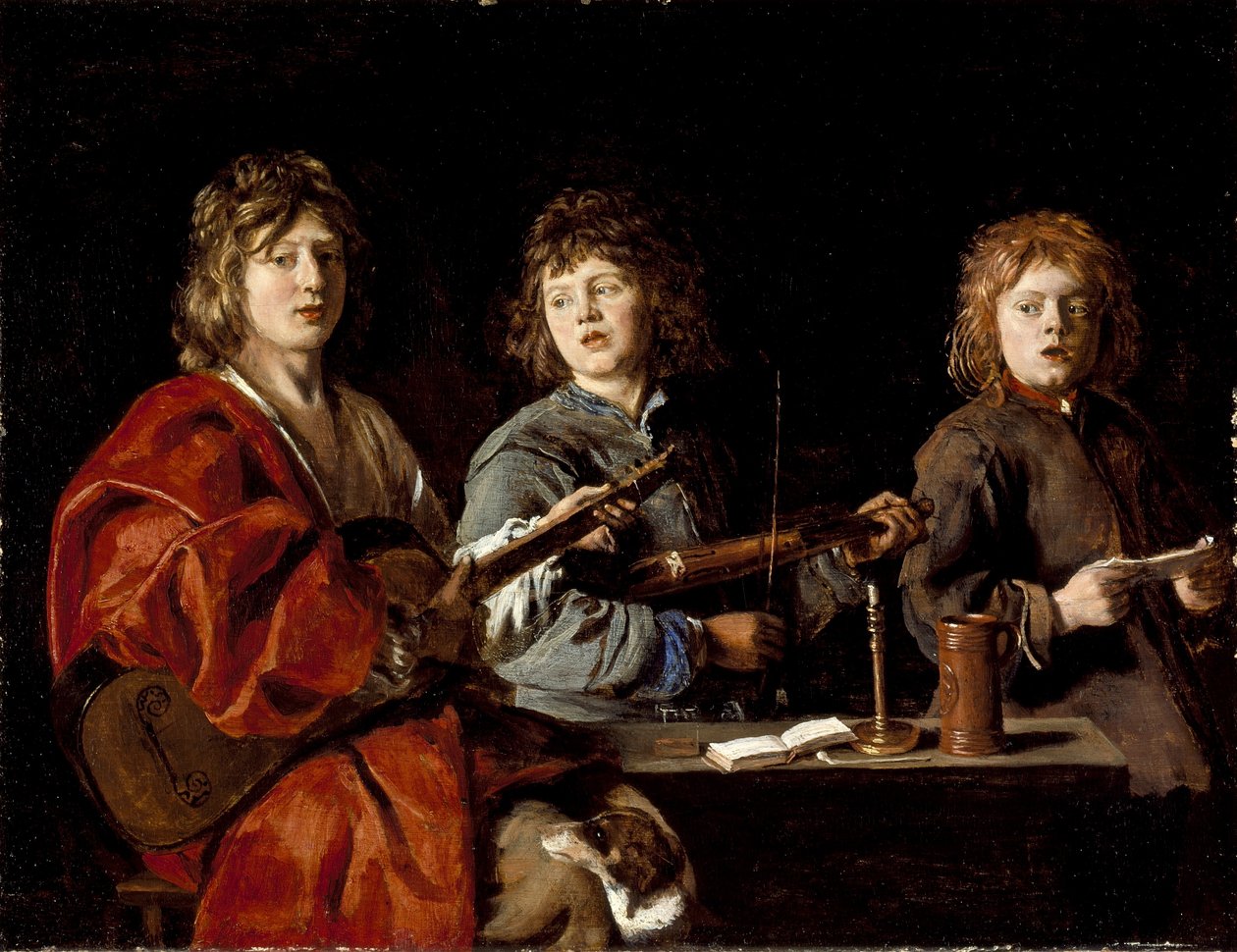 Three Young Musicians, c.1630 by Antoine Le Nain