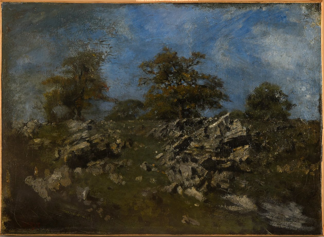 Landscape with Rock by Antoine Louis Barye