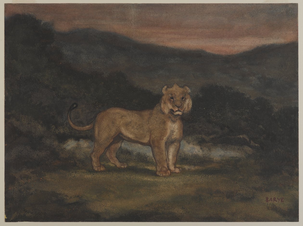 Standing Lioness by Antoine Louis Barye