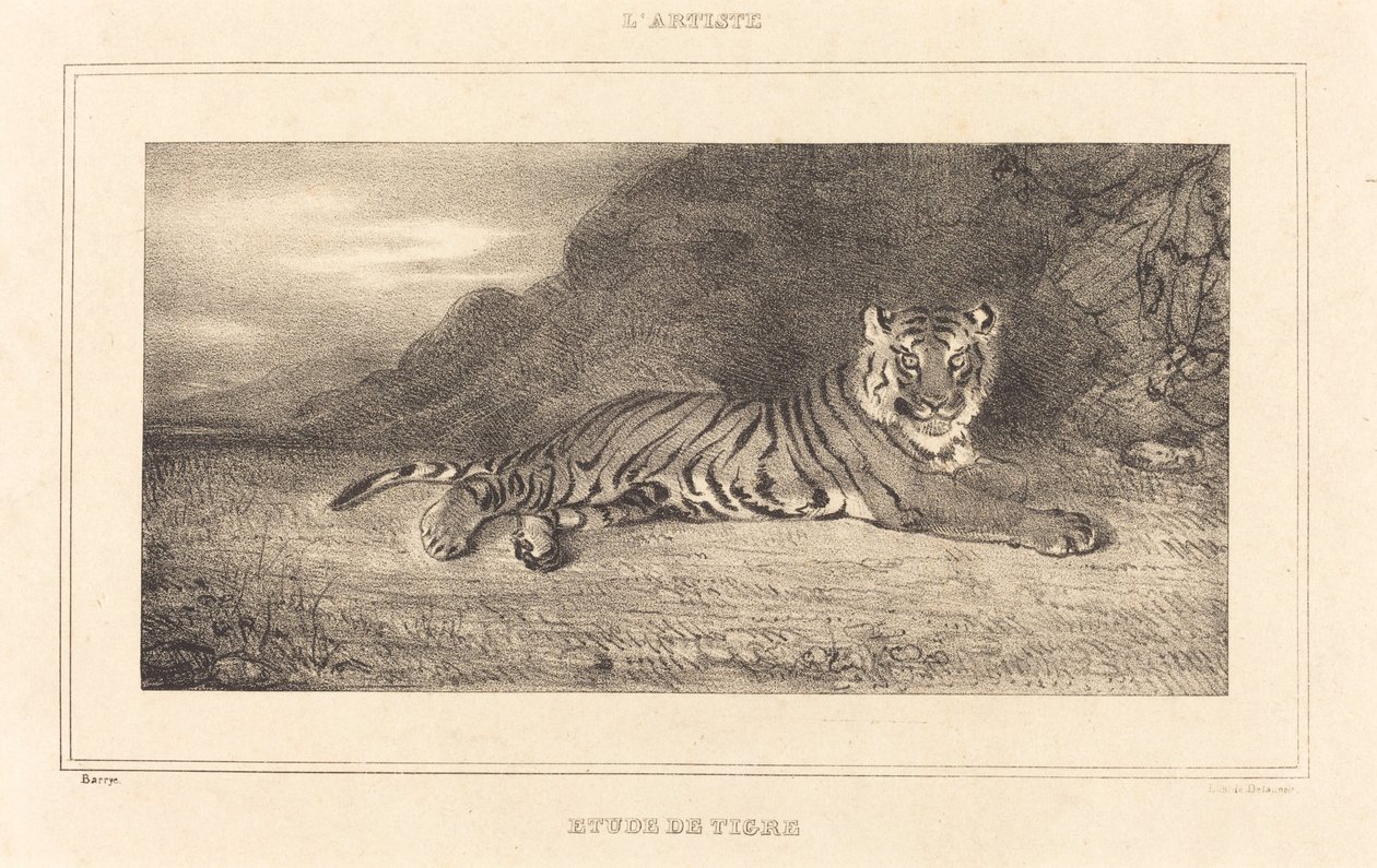 Study of a Tiger by Antoine Louis Barye